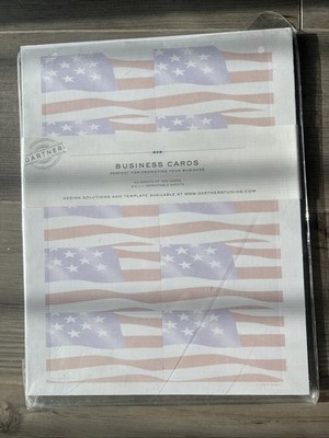 Gartner Business Cards 25 Sheets Of 10 Cards 8.5 X 11 Sheets New Sealed American