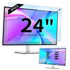 2 Pack 24 inch Anti-Blue Light Monitor Screen Protector for 2pcs 24inch 16:9