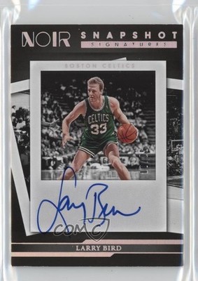 2022-23 Panini Noir Snapshot Signatures /25 Larry Bird #SNP-LBI Auto HOF 7y2