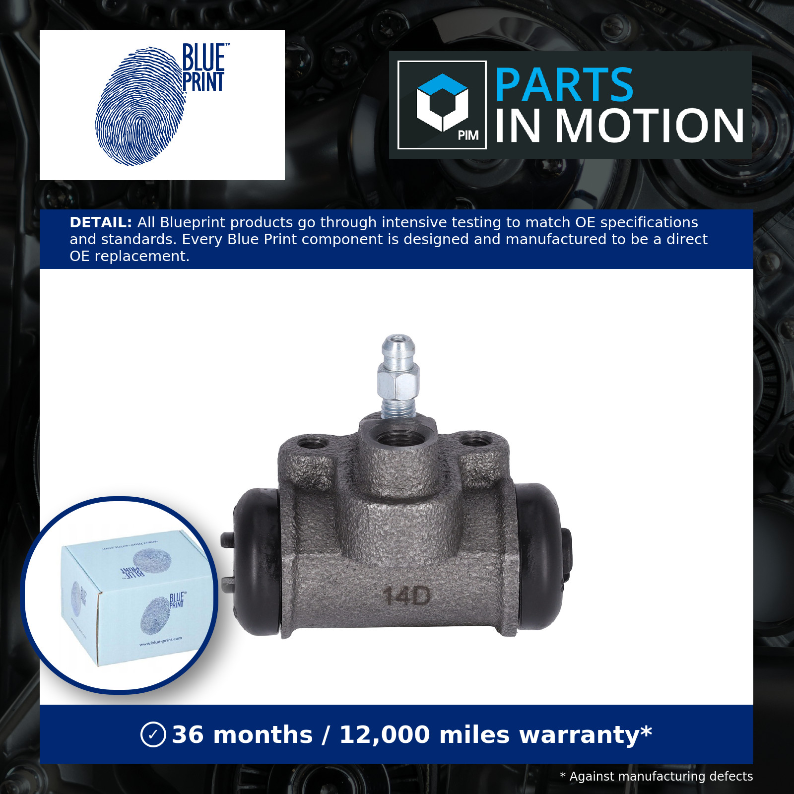 Wheel Cylinder fits SUZUKI SX4 1.6 Rear 2006 on M16A Brake Blue Print 5340278A01
