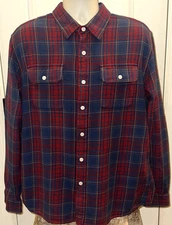 The Normal Brand Men’s Multicolor Plaid Button Up Flannel Long Sleeve Shirt - XL
