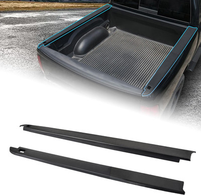Bed Side Rail Cap Cover W/Stake Holes for 2009-2018 Dodge Ram 1500 with 5'7'' Bed