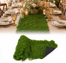 Fake Moss Mat 12 X 79 Inch, Artificial Moss Roll with Non-Woven Backing, Cuttabl