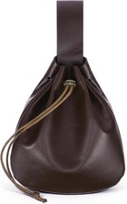 Leather Belt Pouch Vintage Leather Pouch Medieval Leathers Drawstring Pouches, R