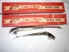 1955 -1956 Cadillac Chrome Cam O Matic Wiper Arms Pair Nos