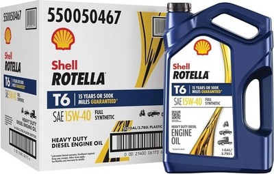 Motoröl Shell Rotella T6 15W-40 3,785 L   Vollsynthetisch CK-4 / VDS-4.5