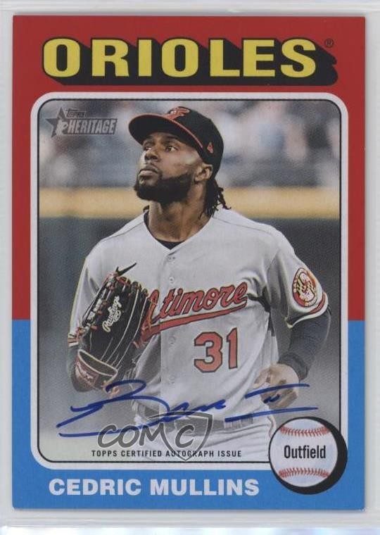 2024 Topps Heritage Real One Auto Cedric Mullins #ROA-CMU Auto 4z8
