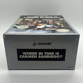 Where in Time is Carmen Sandiego Nintendo Entertainment System NES Box Manual