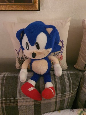 Vintage Sonic the Hedgehog Plüsch   SEGA 1992   Original Rarität