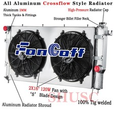 3 Row Radiator+Shroud Fan For 1994-2002 Dodge Ram 2500 3500 5.9L 6.7L Diesel