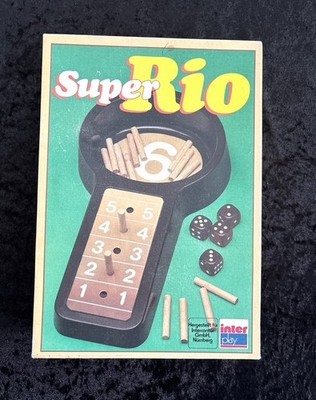 Super Rio Spiel Brettspiel von Interplay 1982 Vintage vollständig