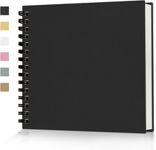 8X8 Inch Scrapbook Photo Album, 60 Page Decorative Kraft Paper Book