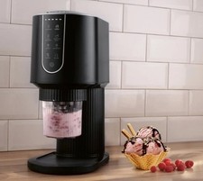 NEW Premium Freezy Ice Cream Maker 800W 1.2L 6 Programmes Black