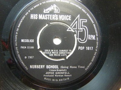 Joyce Grenfell   Nursery School (Going Home Time) 1967 7  HMV POP 1617