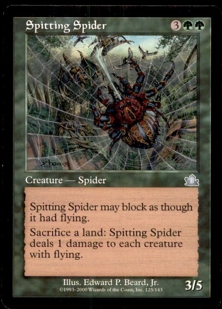 Spitting Spider LP Light Play Prophecy MTG [10437]