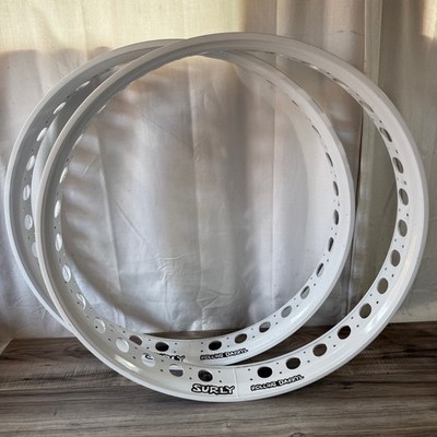 Surly Rolling Darryl 26 x 82mm Fat Bike 64H Rims White with Black