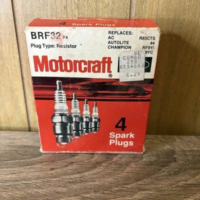 NOS MOTORCRAFT # BRF32 (4) SPARK PLUGS Ford NOS R83CTS RF9Y 44