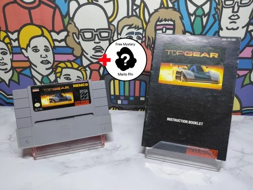 Top Gear (SNES Super Nintendo Entertainment System, 1992) SNES