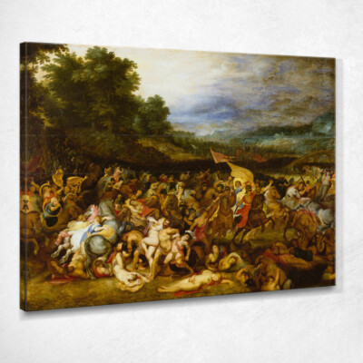 Battaglia Delle Amazzoni Peter Paul Rubens, ppr24 quadro stampato su tela