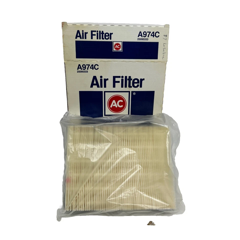 Filtro de aire AC Delco A974C 25095333 Buick Oldsmobile 86-88 Nuevo de Lote Antiguo Foto 4 de 4