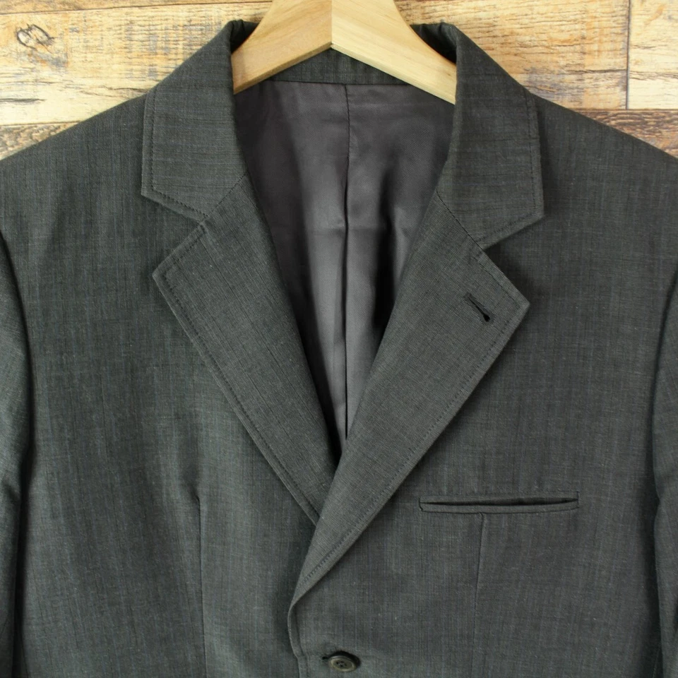 APC Mens Blazer 40R Mens Sport Coat Jacket casual gray cotton wool lined - Image 2 of 4
