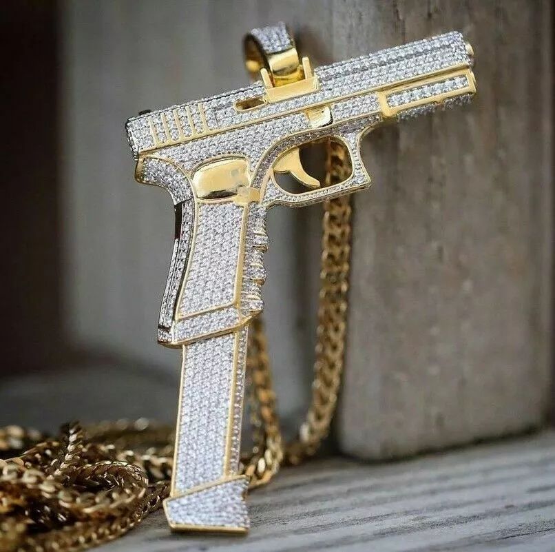 Gold glock pendant sale