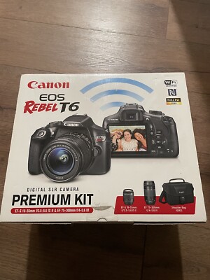 Canon EOS Rebel T6 DSLR Camera Bundle