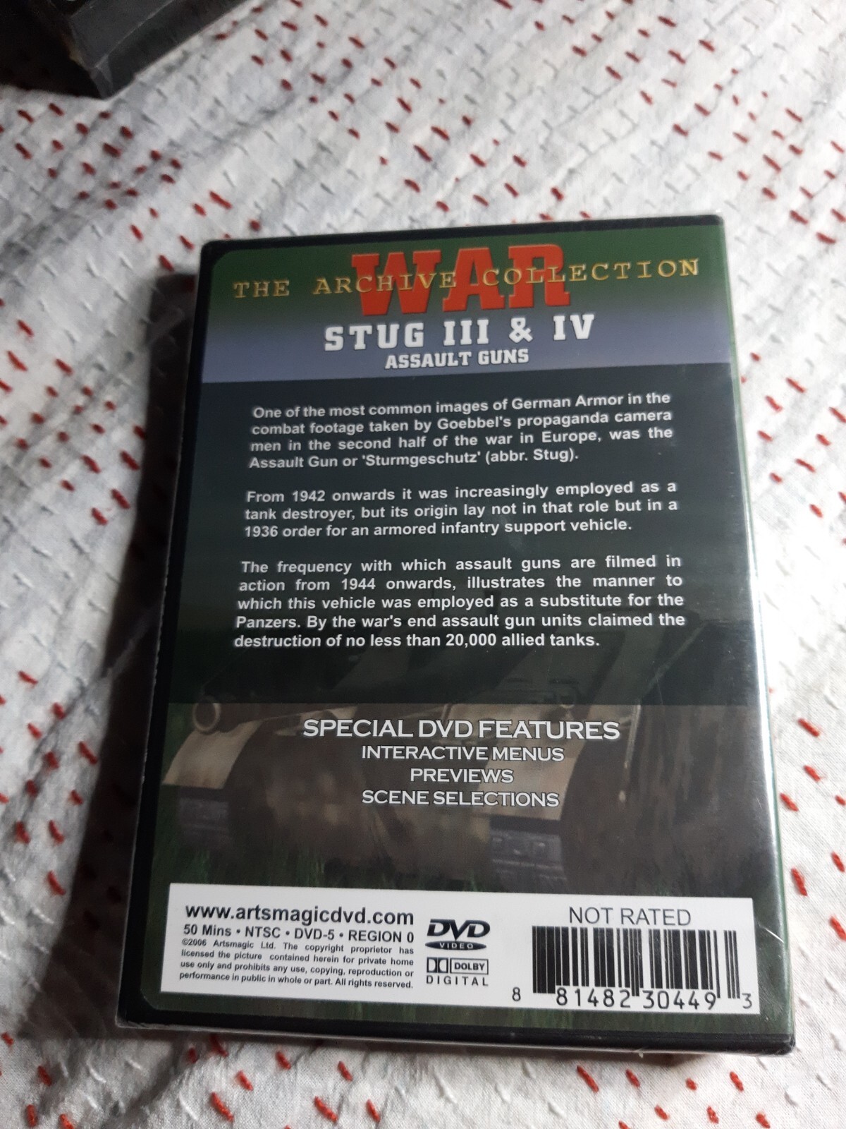 STUG III & IV ASSAULT GUNS. Dvd.Brand New,Sealed.Reg All(0)