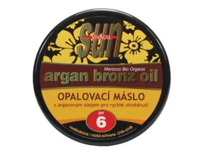 VIVACO SUN VITAL Sonnenschutz-Butter Mit Bio-Arganöl SPF 6, 200 ml