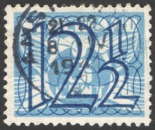 Netherlands 1940, Guilloche, 12  1/2 cent used, VF