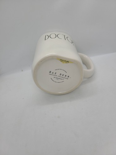 DOCTOR Rae Dunn Tea Coffee Mug Cup Matte White Cream Ceramic Gift - Picture 4 of 4