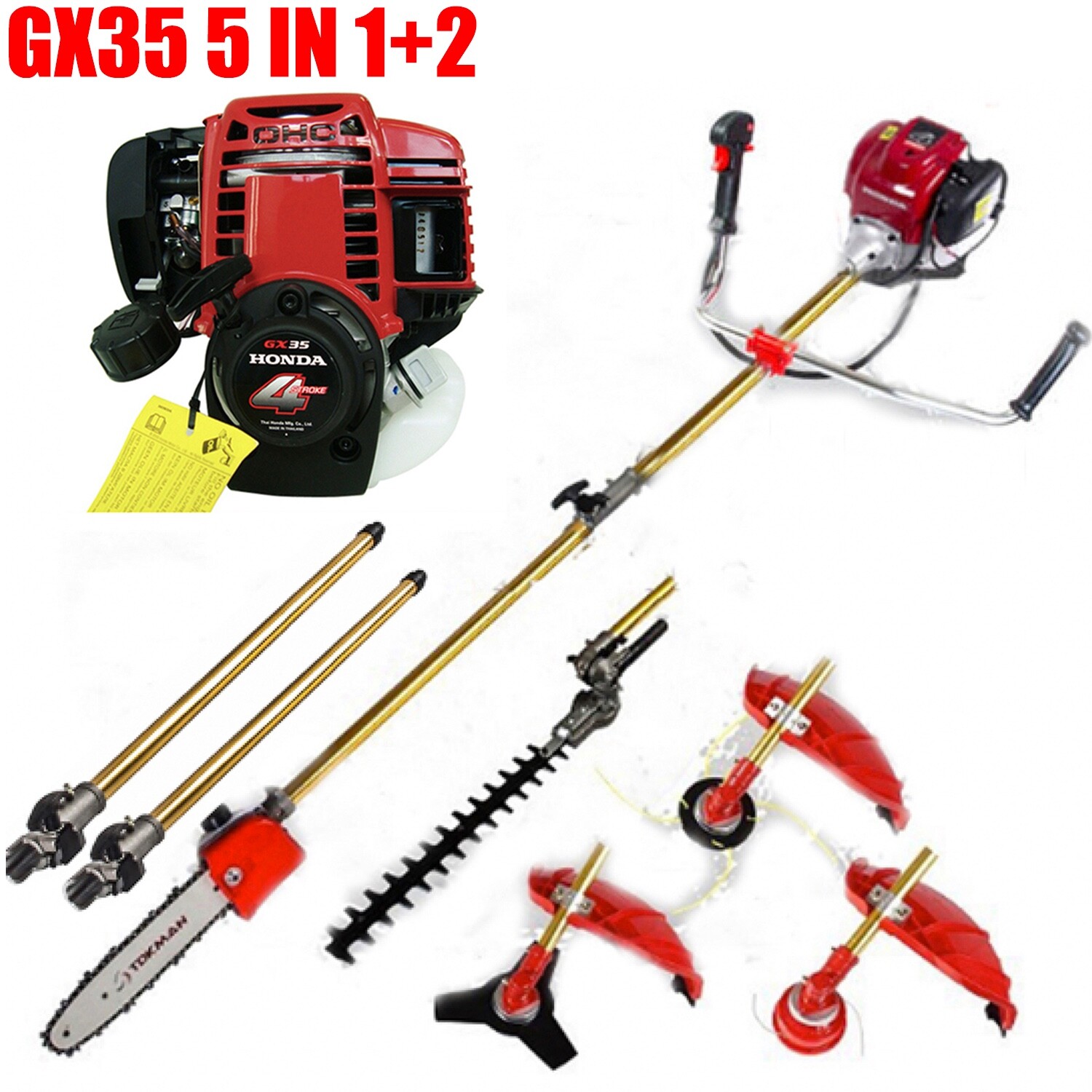 GX35 pole saw brush cutter 4 strokes lawn trimmer gas cortadora de