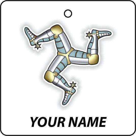 Deodorante Per Auto Personalizzato ISLE OF MAN TRISKELION TRISKELE