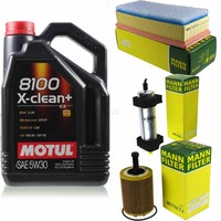 Mann Inspektionspaket 5L Motul 8100 X-Clean+ 5W-30 FüR Audi Q5 2.0 Tdi Quattro