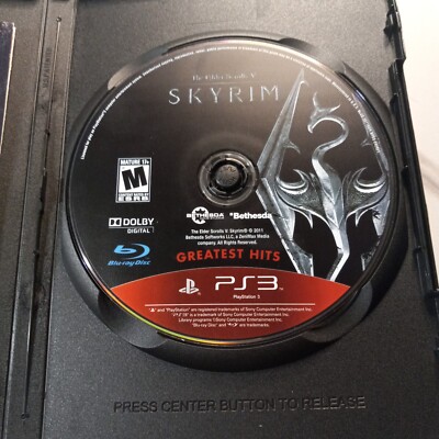 DISC & MANUAL ONLY The Elder Scrolls V: Skyrim (PS3, 2011) TESTED AND ...