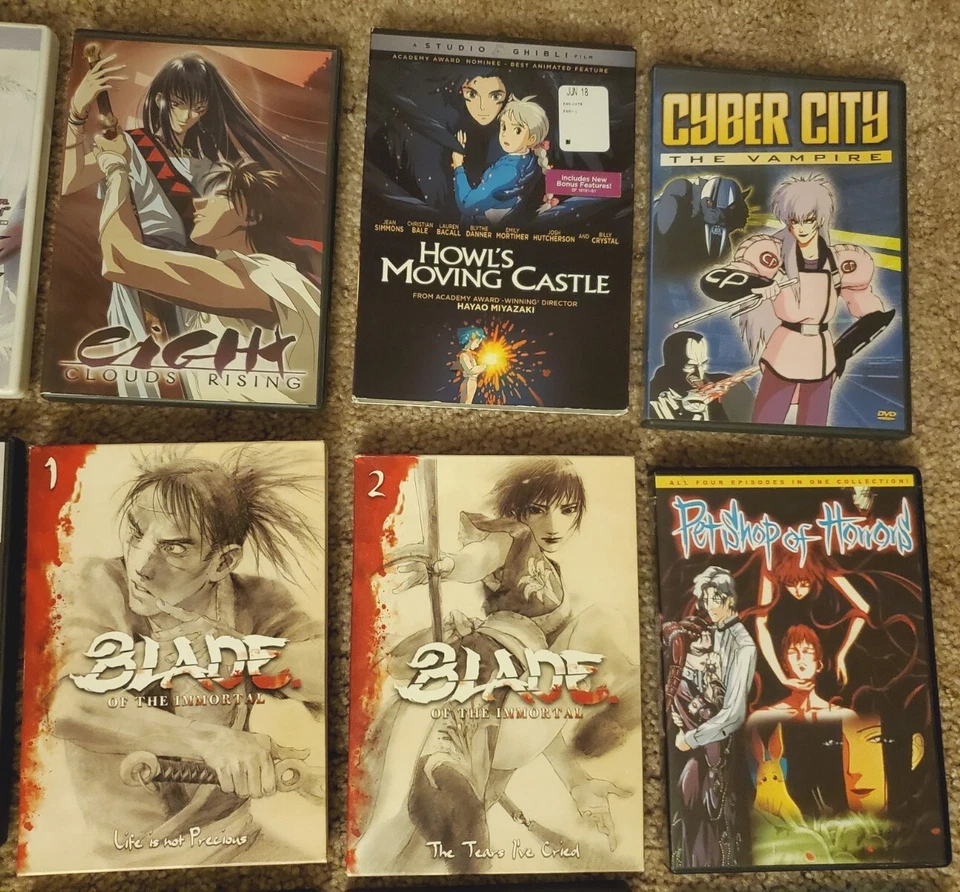 Large Japanese Anime Mangna 25 DVD Lot Complete/Part Series, Seasons, Movies - Image 3 of 4