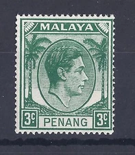 MALAYSIA, PENANG KGV1, 1949  ISSUE, 3c SG 5, MNH SINGLE