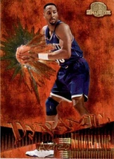 1995 SkyBox Premium Dynamic #D2 Alonzo Mourning Charlotte Hornets