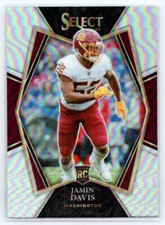 Jamin Davis 2021 Panini Select Rookie Silver Prizm #187