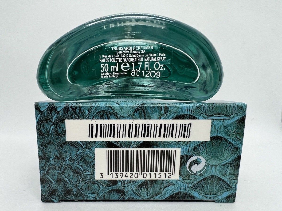 Trussardi Python for Men Edt 50ml/ 1.7oz Vintage See Pics Rare