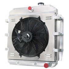 3-row Radiator Shroud Fan Fit 55-1959 Chevy Truck Pickup Suburban Apache