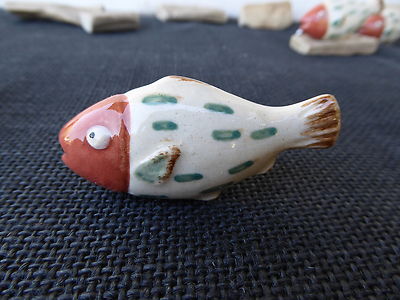 Ceramic Fish Knob Bass Perch Trout Decorative Drawer Pull Handle