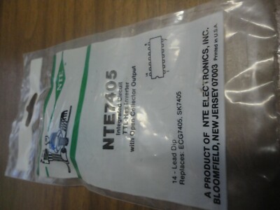 NTE7405 TTL-HEX INVERTER WITH OPEN COLLECTOR OUTPUT | eBay