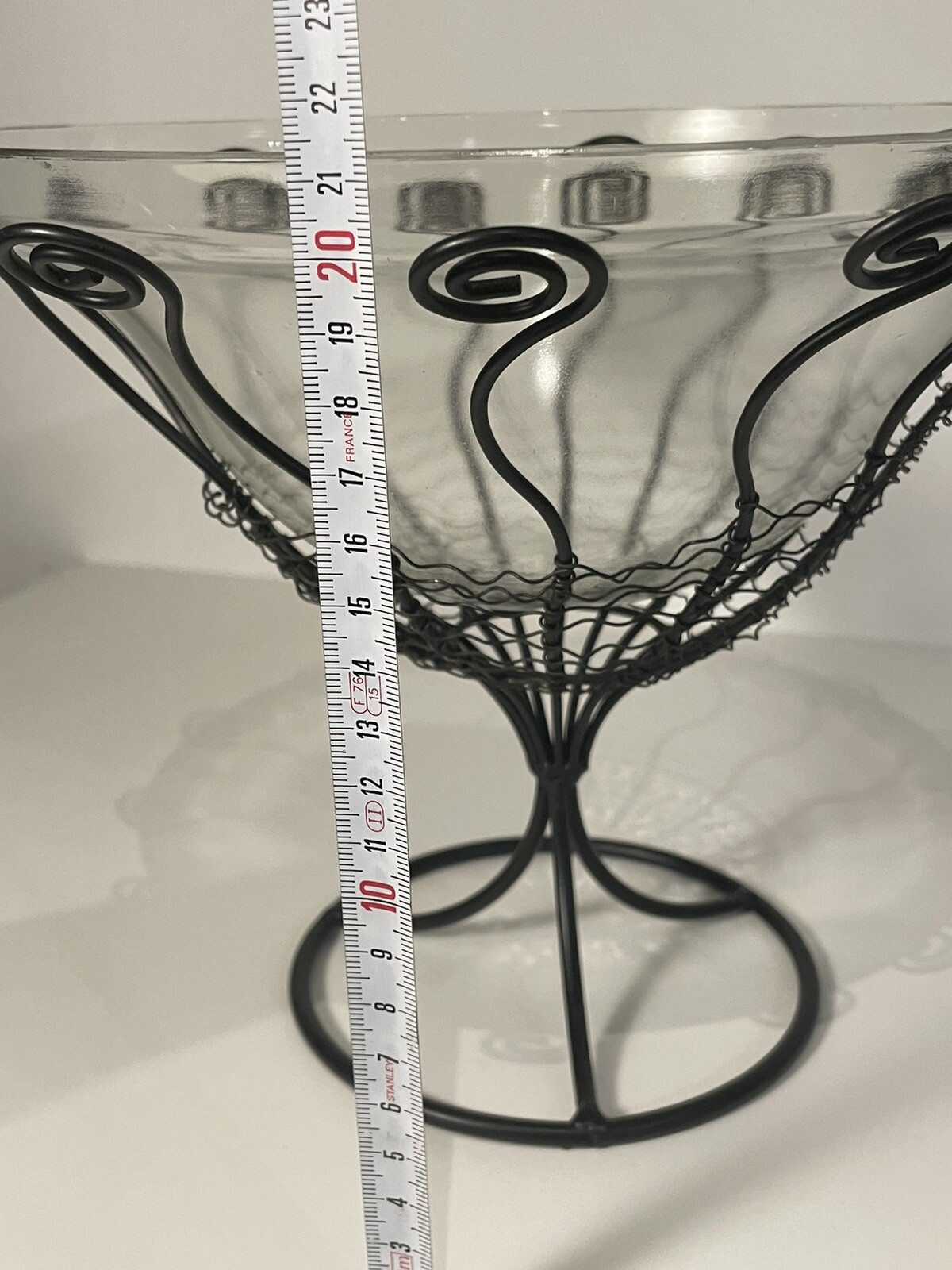 vase verre et metal eBay