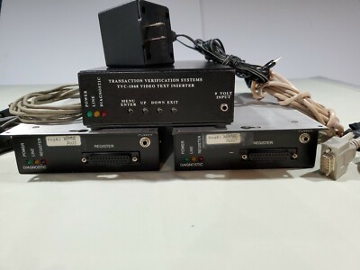   TEXT INSERTER TVC-1020XC /TVC-1068 TRANSACTI/VERIFICATION SYSTEM COMPLETE SET.