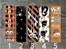 Halloween Themed Metal Bookmarks