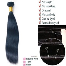 Ali Bundle Silk Straight Black One Bundle 100g Sew In 100 Human Hair Extension