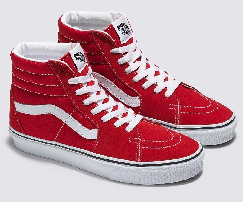 Vans Red Unisex Sk8-Hi Shoe 9.0M/10.5W - Brand New in Box | eBay
