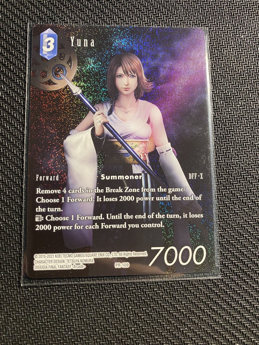 Yuna Foil Full Art Promo Mtg ccg ffx ff10 PR-109 Final Yuna Foil Full Art Promo Mtg ccg ffx ff10 PR-109 Final