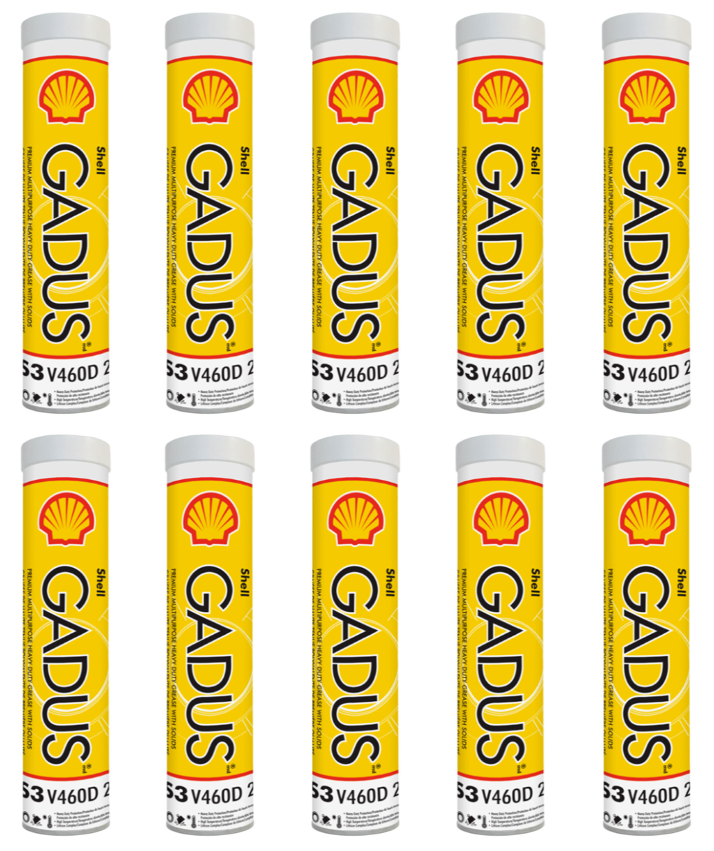 10 Pack Shell Gadus S3 V460D #2 Grease; 550027657; (10) 14oz tubes | eBay